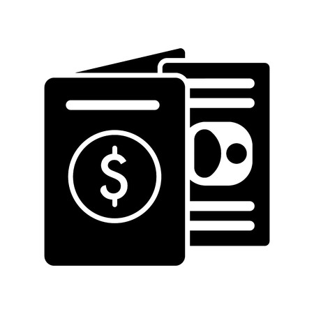 Purse icon vector. Isolated on whiteのイラスト素材