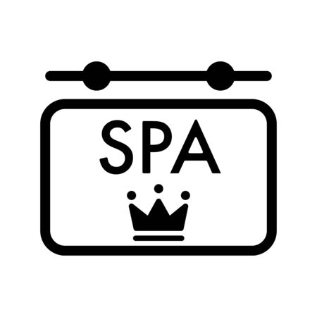 spa logo design. Vector icon on white background.のイラスト素材