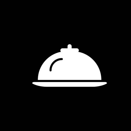 Hotel restaurant food line icon.のイラスト素材