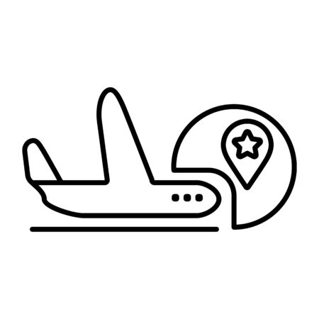 Airplane vector icon. Style is graphic symbol.のイラスト素材