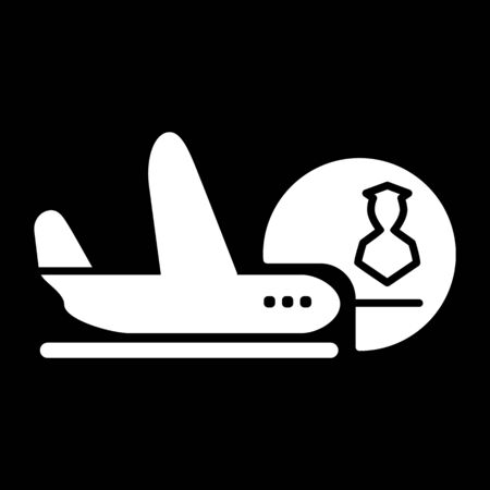 Isolated pictogram pilot designのイラスト素材