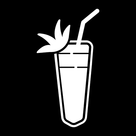 Cocktail. Summer tropical cocktail isolated on bakcgroundのイラスト素材