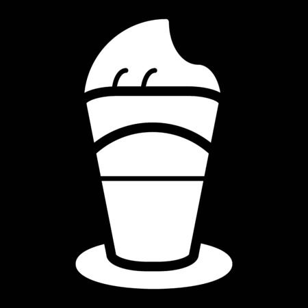 Shot glass vector icon. Fire burning cocktailのイラスト素材