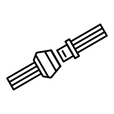 Open Safety belt icon. Vector concept illustration for design.のイラスト素材