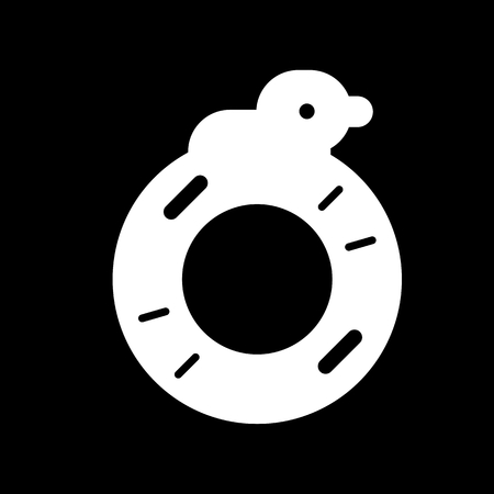 Children Lifebuoy Flat vector Iconのイラスト素材