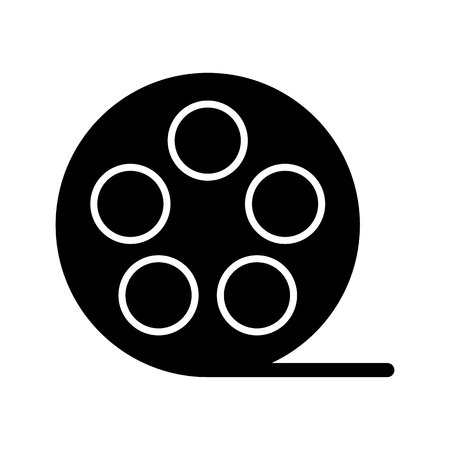 film Icon. Vector illustration of video concept isolated on whiteのイラスト素材