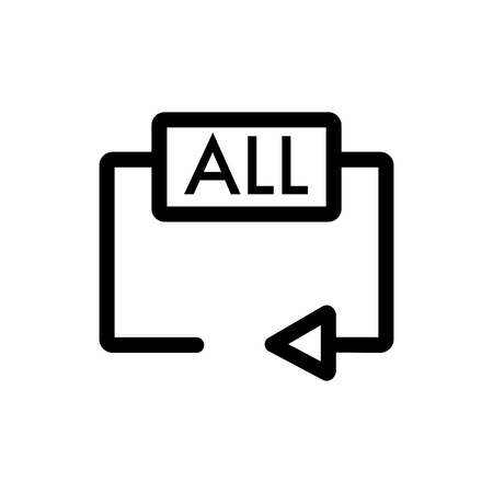 Repeat media player icon. Repeat all symbol.のイラスト素材