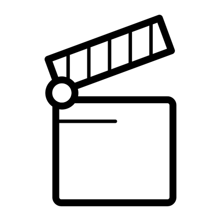 Cinema icon. Movie icon vector isolated on whiteのイラスト素材
