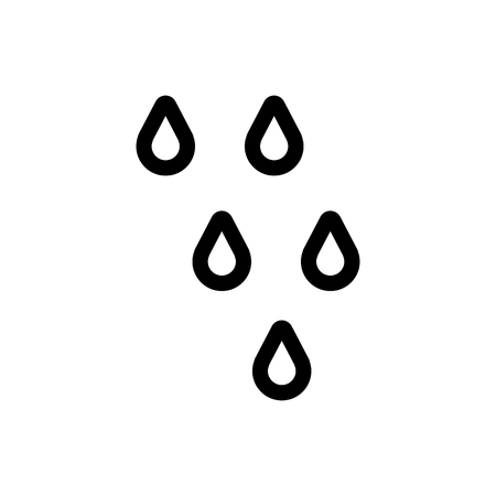 Drop Vector Icon. line design isolated on white.のイラスト素材