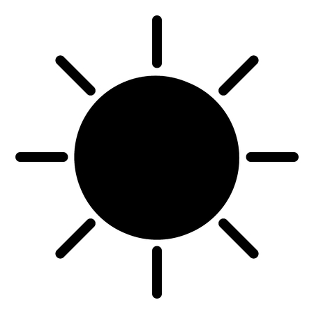 Sun icon. Weather vector illustrationのイラスト素材