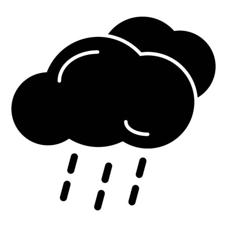 Cloud and rain isolated. Vector art. eps 10のイラスト素材