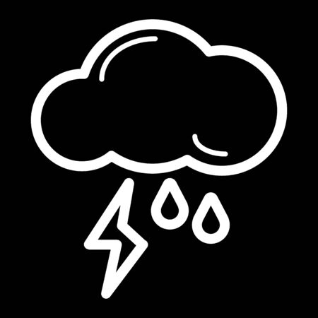 weather storm button. isolated on black.のイラスト素材