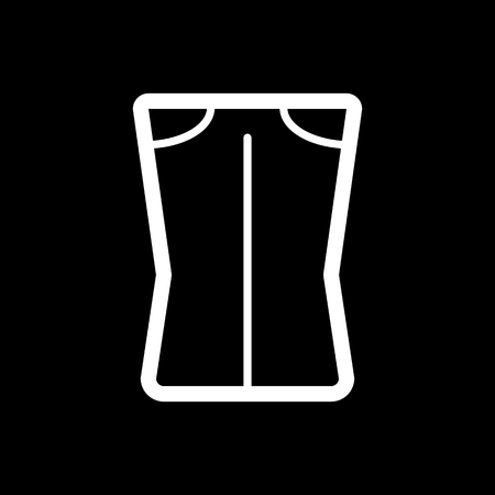 Woman pants vector icon. Black and white woman clothes illustration. Outline linear clothing icon.のイラスト素材