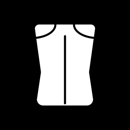Woman pants vector icon. Black and white woman clothes illustration. Solid linear clothing icon.のイラスト素材
