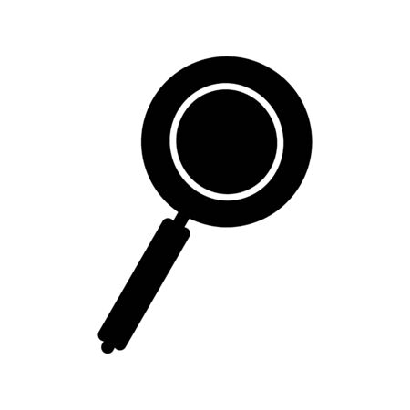 Magnifying glass icon, vector magnifier or loupe sign.のイラスト素材