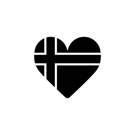 Heart vector icon. Black and white love illustration. Solid linear icon of heart.のイラスト素材
