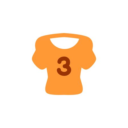 Sport cloth flat vector icon. Sport t-skirt illustration. Eps 10のイラスト素材