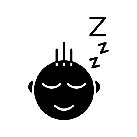Baby solid icon. vector illustration isolated on white. glyph style design, designed for web. Eps 10のイラスト素材