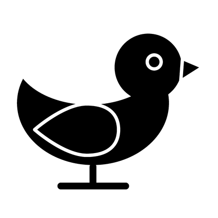 Bird solid icon. Animal vector illustration isolated on white. Nature glyph style design, designed for web and app.のイラスト素材