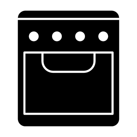 Oven solid icon. Stove vector illustration isolated on white. Cooker glyph style design, designed for web and app. Eps 10のイラスト素材