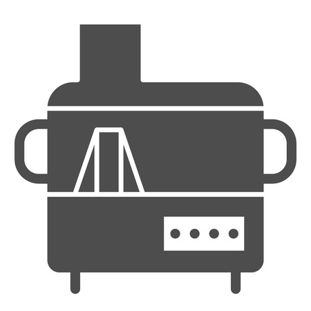 Electric juicer solid icon. Household vector illustration isolated on white. Kitchenware glyph style design, designed for web and app.のイラスト素材