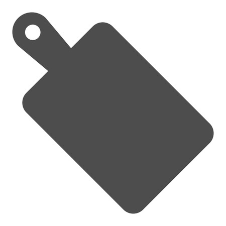 Cutting board solid icon. Wooden board vector illustration isolated on white. Plank glyph style design, designed for web and app. Eps 10のイラスト素材