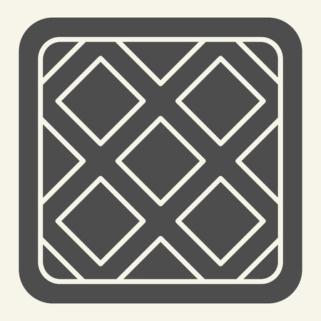 Homemade pie solid icon. Berry pie vector illustration isolated on white. Bakery glyph style design, designed for web and app. Eps 10.のイラスト素材