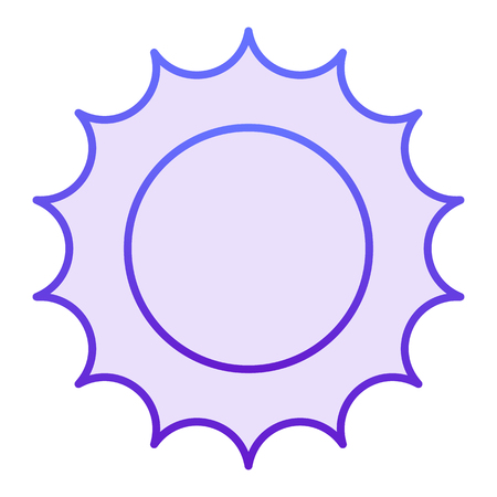 Sun flat icon. Star violet icons in trendy flat style. Sunshine gradient style design, designed for web and app. Eps 10.のイラスト素材