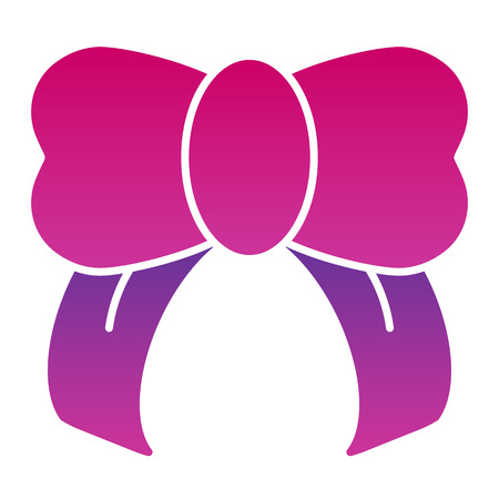 Bow flat icon. Knot color icons in trendy flat style. Decor gradient style design, designed for web and app.のイラスト素材
