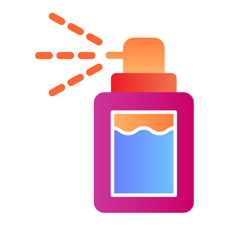 Aerosol flat icon. Deodorant color icons in trendy flat style. Spray gradient style design, designed for web and app.のイラスト素材