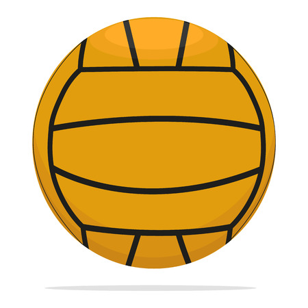 Volleyball ball vector icon. Game ball concept illustration. Orange ball realistic style design, designed for web and app. Eps 10.のイラスト素材