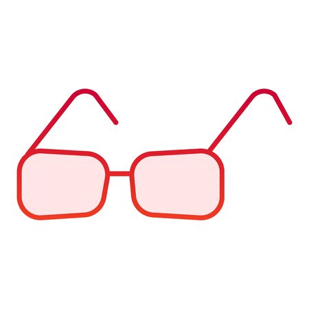 Sunglasses flat icon. Glasses red icons in trendy flat style. Accessory gradient style design, designed for web and app. Eps 10.のイラスト素材
