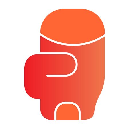 Boxing glove flat icon. Box equipment color icons in trendy flat style. Fist gradient style design, designed for web and app. Eps 10.のイラスト素材