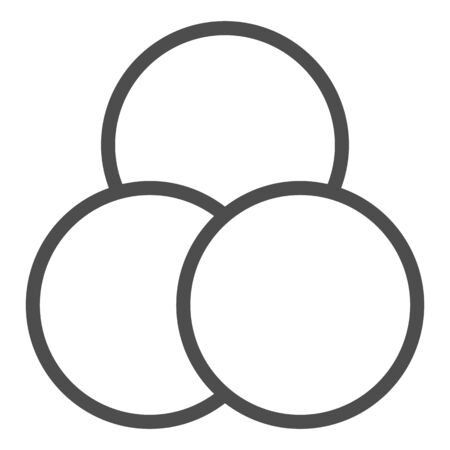 Color mixing line icon. Print paint mix vector illustration isolated on white. Spectrum outline style design, designed for web and app.のイラスト素材