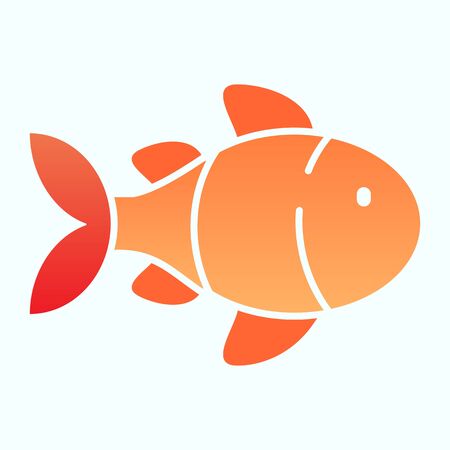 Fish flat icon.のイラスト素材