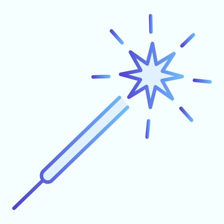 Bengal light stick flat icon. Sparkler  illustrationのイラスト素材