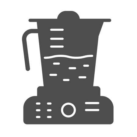 Juicer solid icon, Kitchen appliances concept, Blender sign on white background, squeezer icon in glyph style for mobile concept and web design. Vector graphics.のイラスト素材