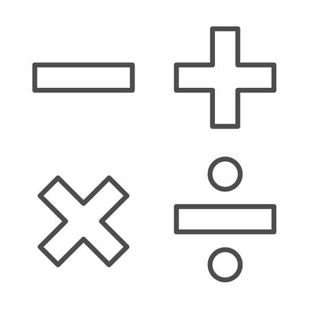 Vector of Add, subtract, divide, - ID:156851631 - Royalty Free Image ...