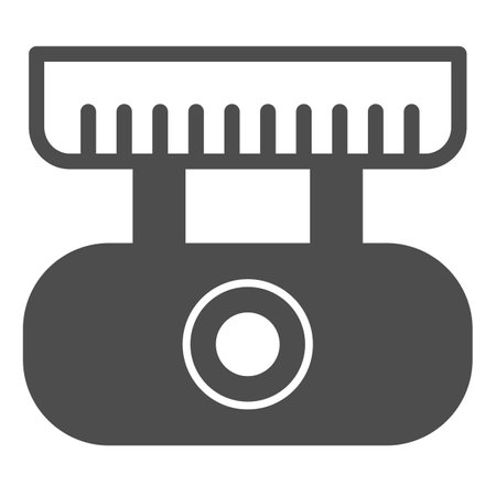 Ceiling webcam, camera, protection, security, cctv solid icon, CCTV concept, web cam vector sign on white background, glyph style icon for mobile concept and web design. Vector graphics.のイラスト素材