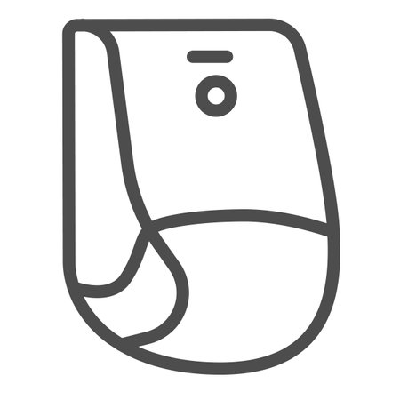 Motion sensor, protection, security, cctv, wall mounted line icon, CCTV concept, safe vector sign on white background, outline style icon for mobile concept and web design. Vector graphics.のイラスト素材