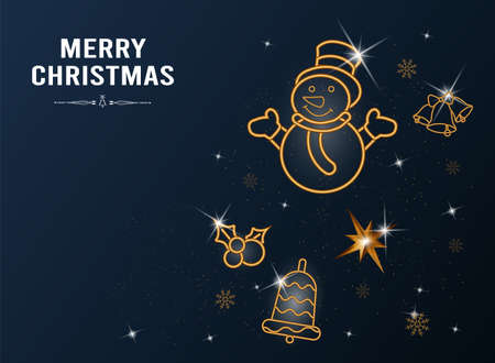 Merry Christmas background for covers, invitations, posters, banners and flyers. Minimal design for branding and other winter events. Vector illustration EPS 10のイラスト素材