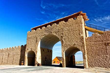 Ancient Roman Aqueduct, Historic Landmarks in Europe and Asiaの写真素材