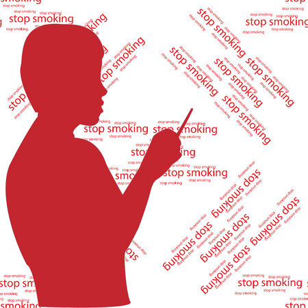 drop smokingのイラスト素材