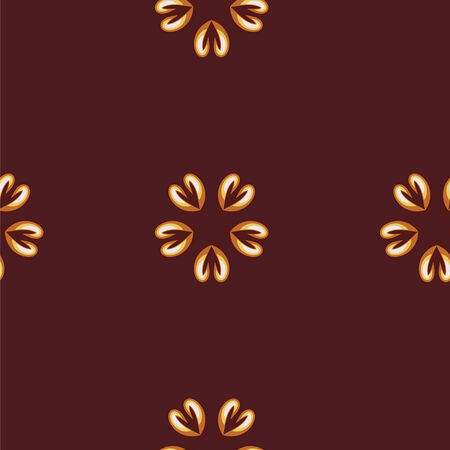 abstract vector pattern on the coffee themeのイラスト素材