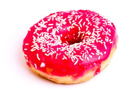 Donut isolated on white backgroundの写真素材