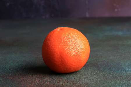 orange on a rusty grunge backgroundの写真素材