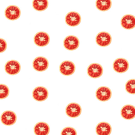 Pattern of red orange isolated on white background Top Viewの写真素材