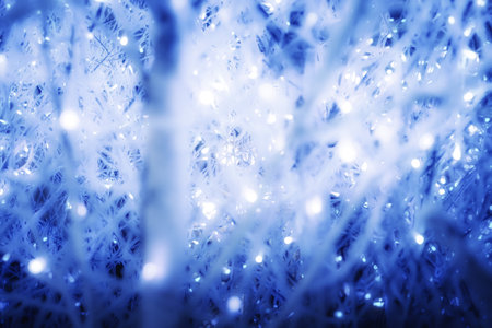 abstract blurry winter blue background