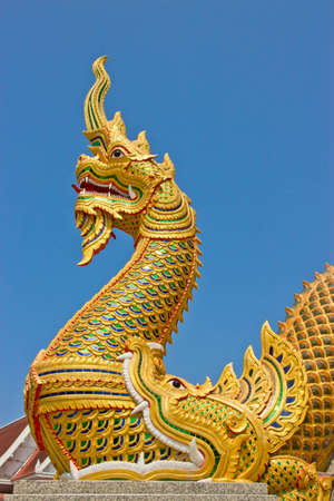 naka statue on blue sky の写真素材