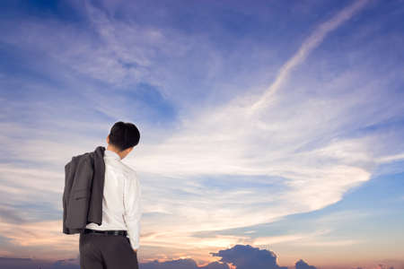 sunset and cloudsの写真素材